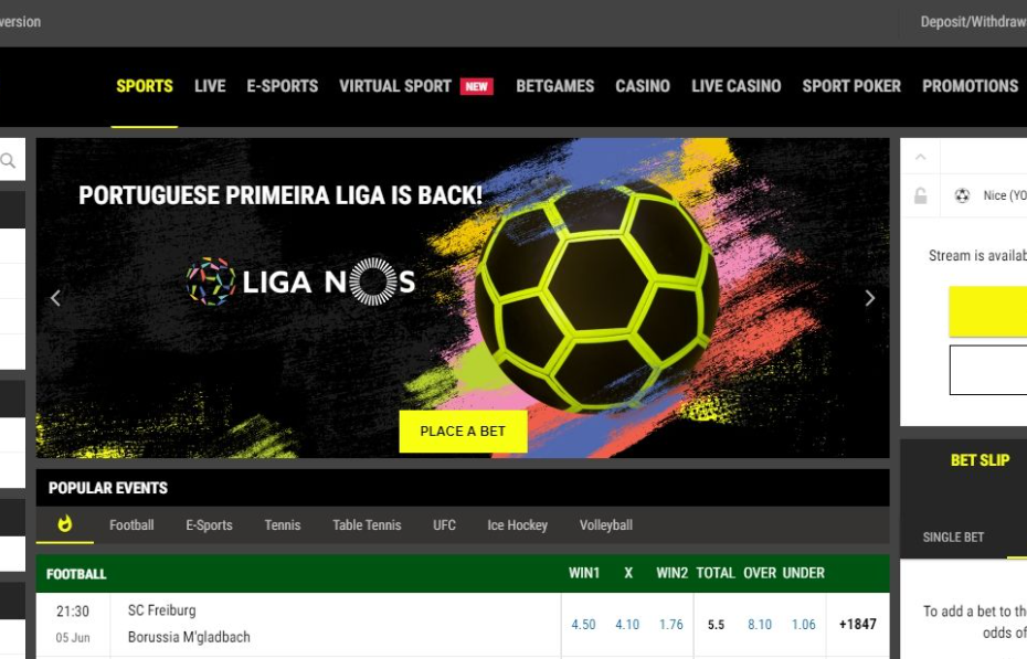 REGISTER ON PARIMATCH sportsbook